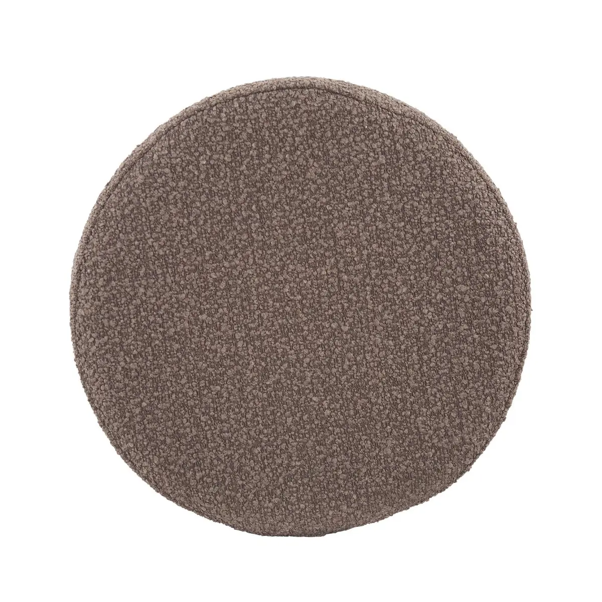 Howard Elliott Collection No-Tip Cylinder Round Ottoman – 17" x 17" – Multi-Use Footstool, Side Table or Seat, Polyester Cover, Chocolate Brown - view 2