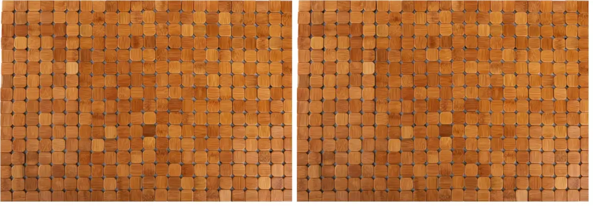 Dicunoy Bamboo Bath Mat Set 59.94cm x 40.64cm (23.6" x 16") | Non-Slip, Quick-Dry, Indoor/Outdoor Use (Pack of 2) - main product image