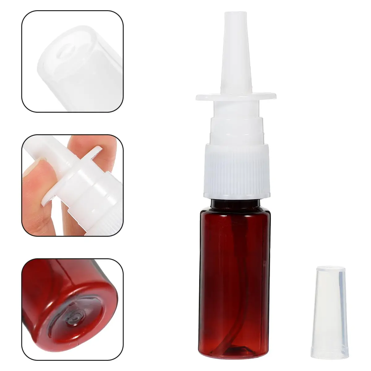 ARTIBETTER Refillable Spray Bottle 15ml | Leakproof Amber Plastic for Travel & Home - view 3