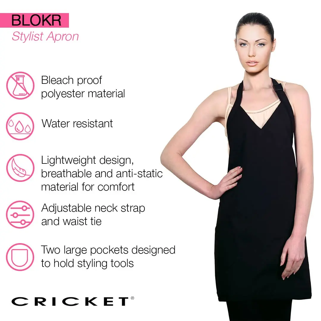 Cricket Water-Resistant Hair Stylist Apron | Bleach-Proof, Anti-Static, Adjustable Straps (Pack of 2) - view 5