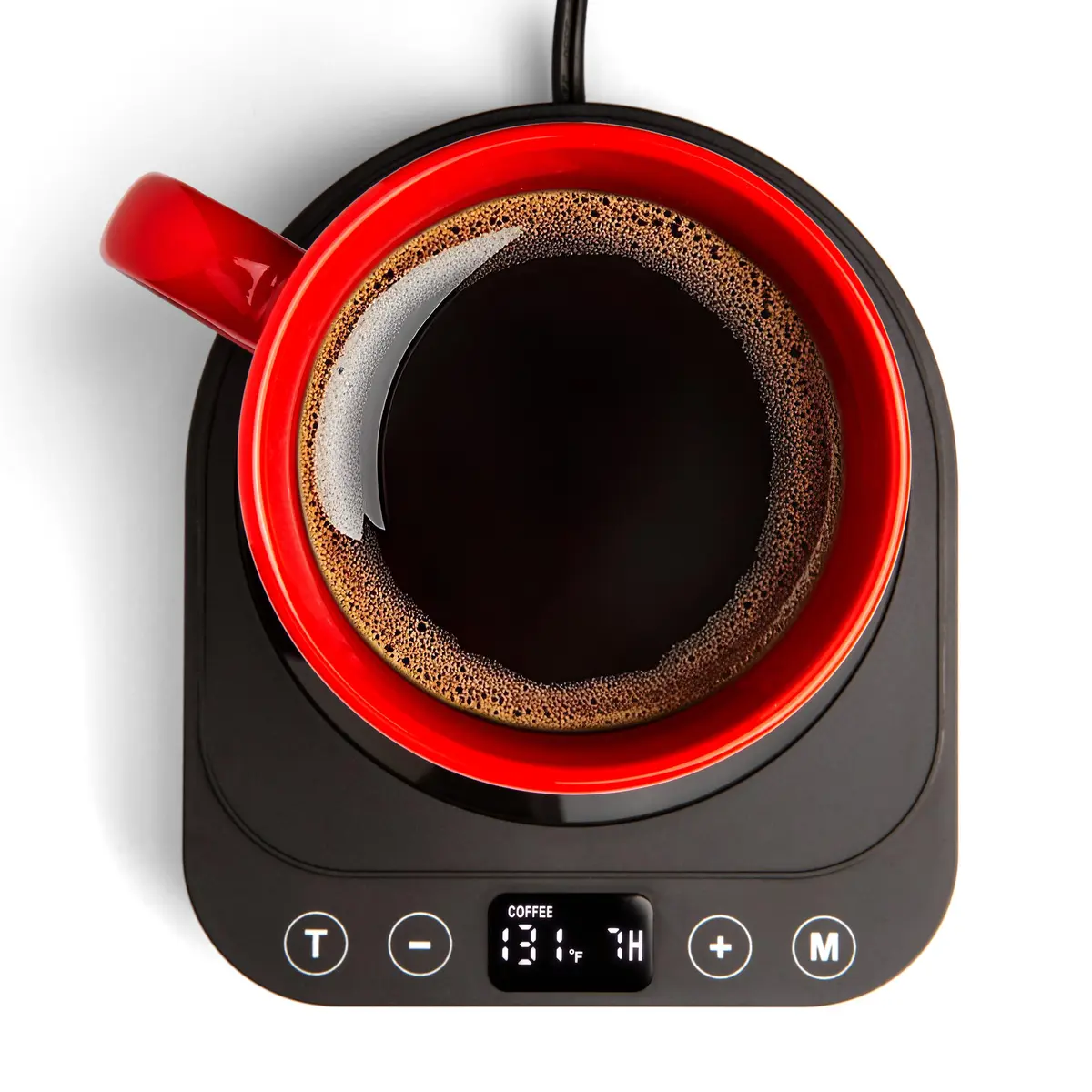 Heetz HTZ300 Cup Warmer | 4 Temp Settings, 5 Inch Surface, Auto Shutoff, Black - view 5
