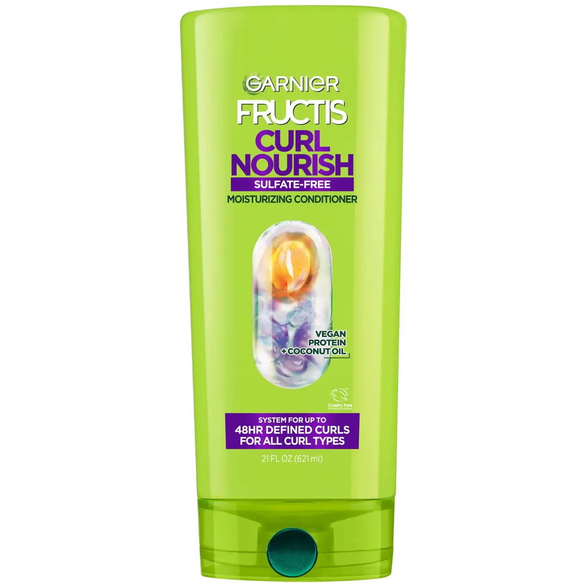 Garnier Fructis Curl Nourish Conditioner 21 Fl Oz | Hydrates & Defines Curly Hair - main product image