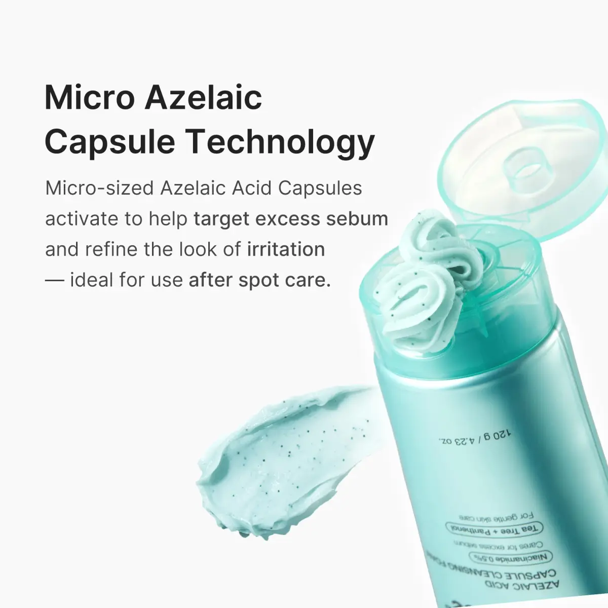 medicube Azelaic Acid Capsule Foam Cleanser 125ml (4.23 Fl Oz) | Soothing Daily Cleanser for Troubled Skin - view 5