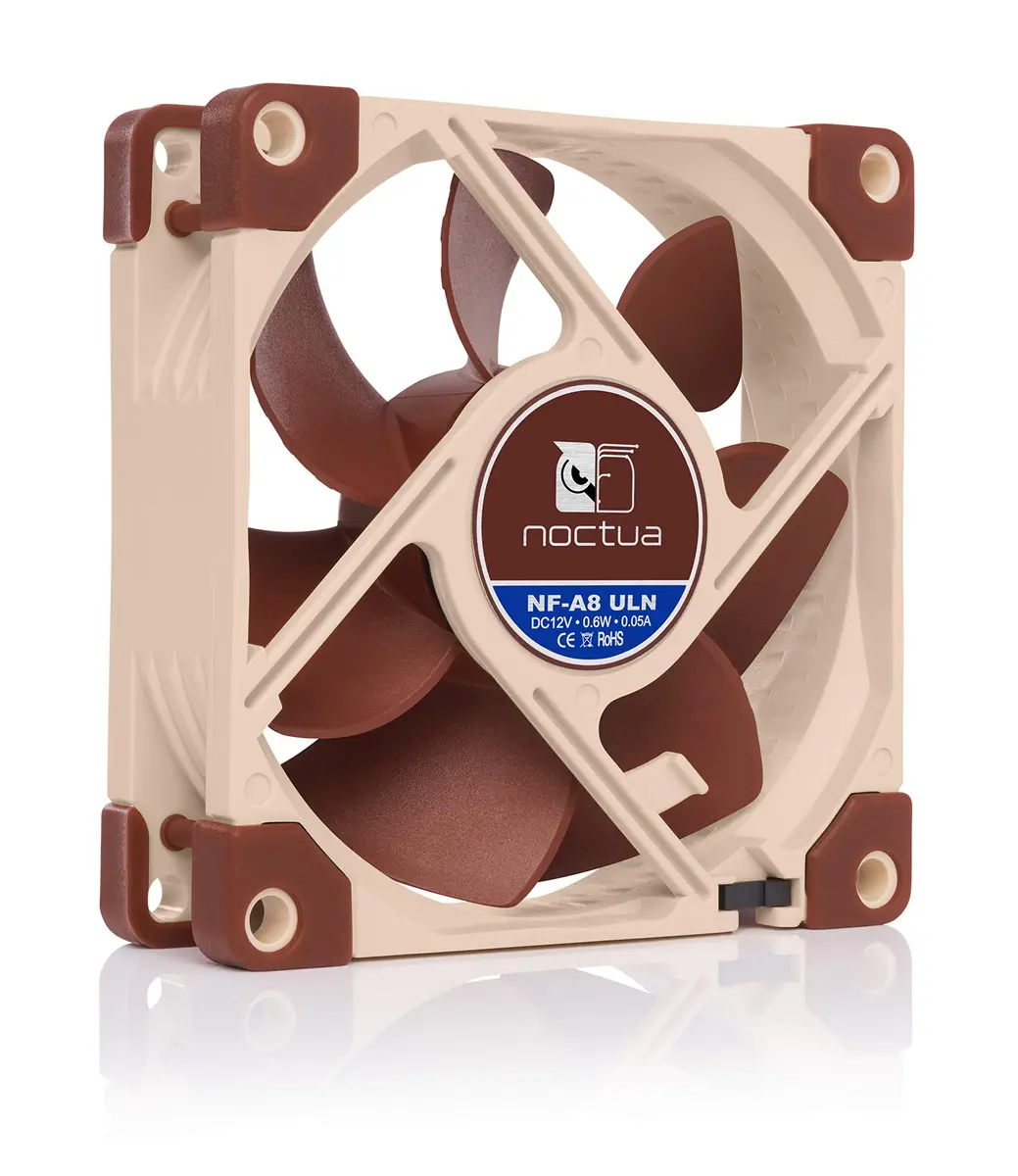 Noctua NF-A8 ULN Ultra Quiet Silent Fan 80mm Brown 2-Pack | 1400 RPM 3-Pin Air Cooler - view 2