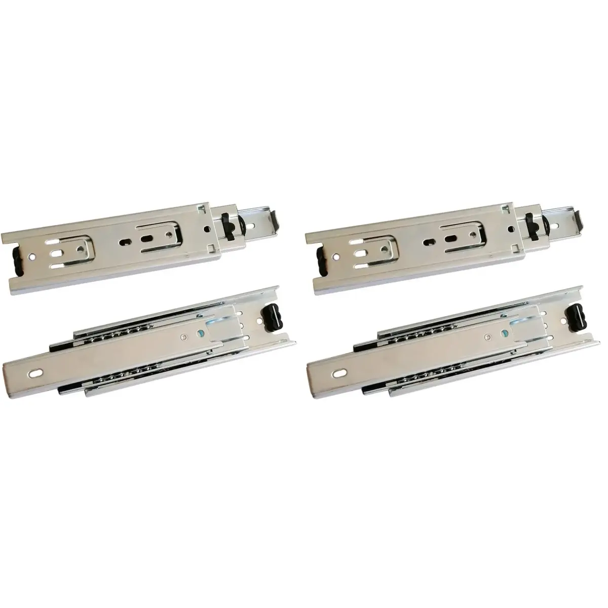 Btibpse 6-inch Full Extension Drawer Slides (15.24 cm) | 100 lb Capacity Side Mount Ball Bearing Rails (Pack of 2) - main product image