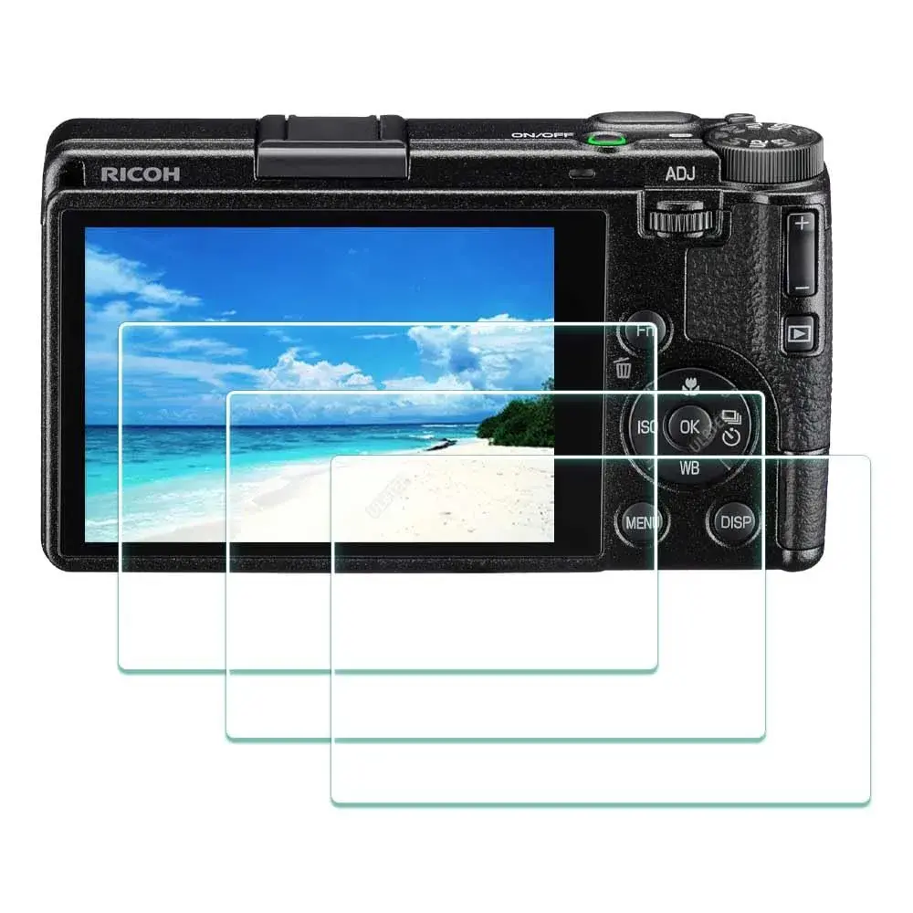 ULBTER 9H Tempered Glass Screen Protector for Ricoh GR IV Camera | 3 Pack - main product image
