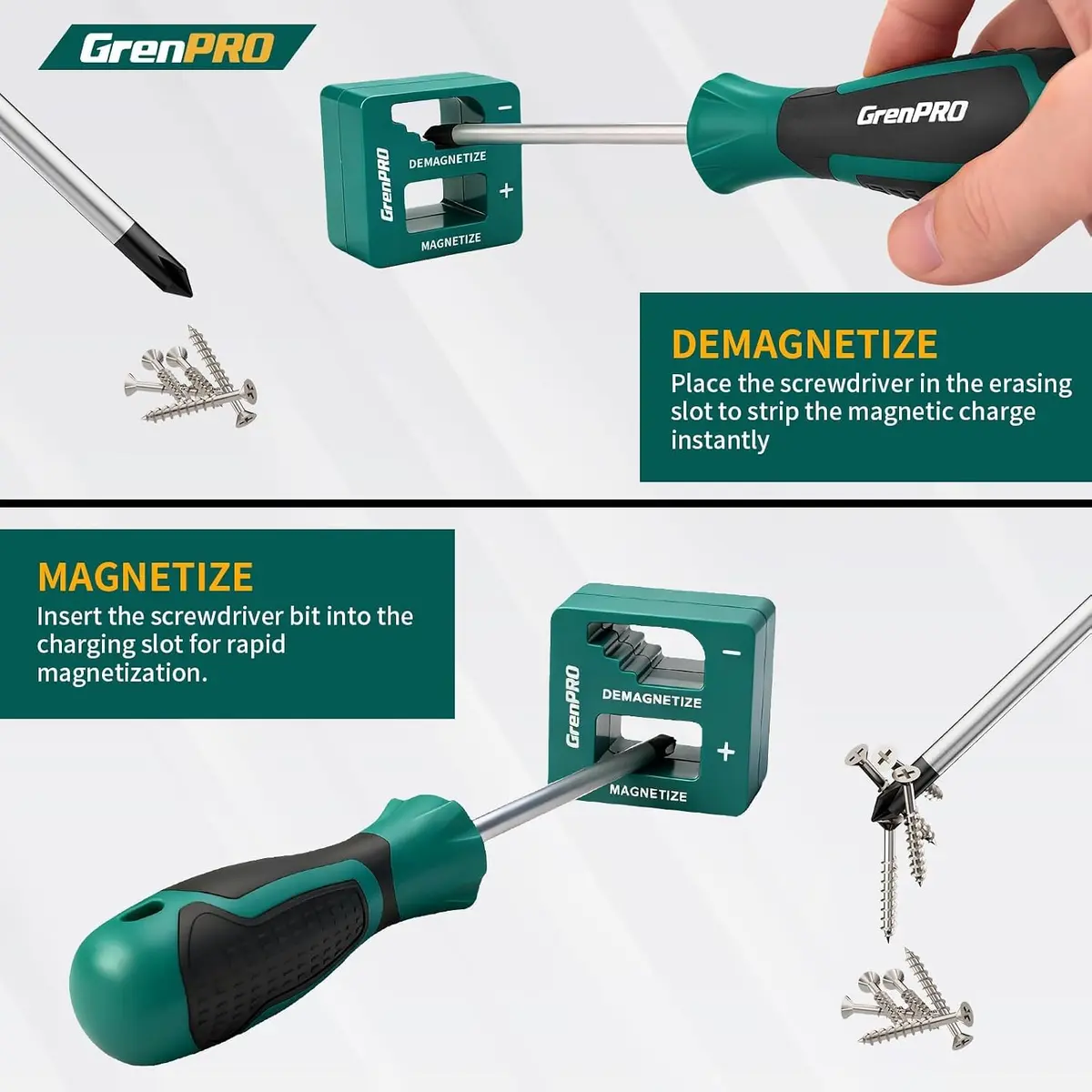 GRENPRO 90-Piece Screwdriver Set with 64 S2 Bits & Extension Bars | Precision Electronics Repair & Furniture Assembly - view 3
