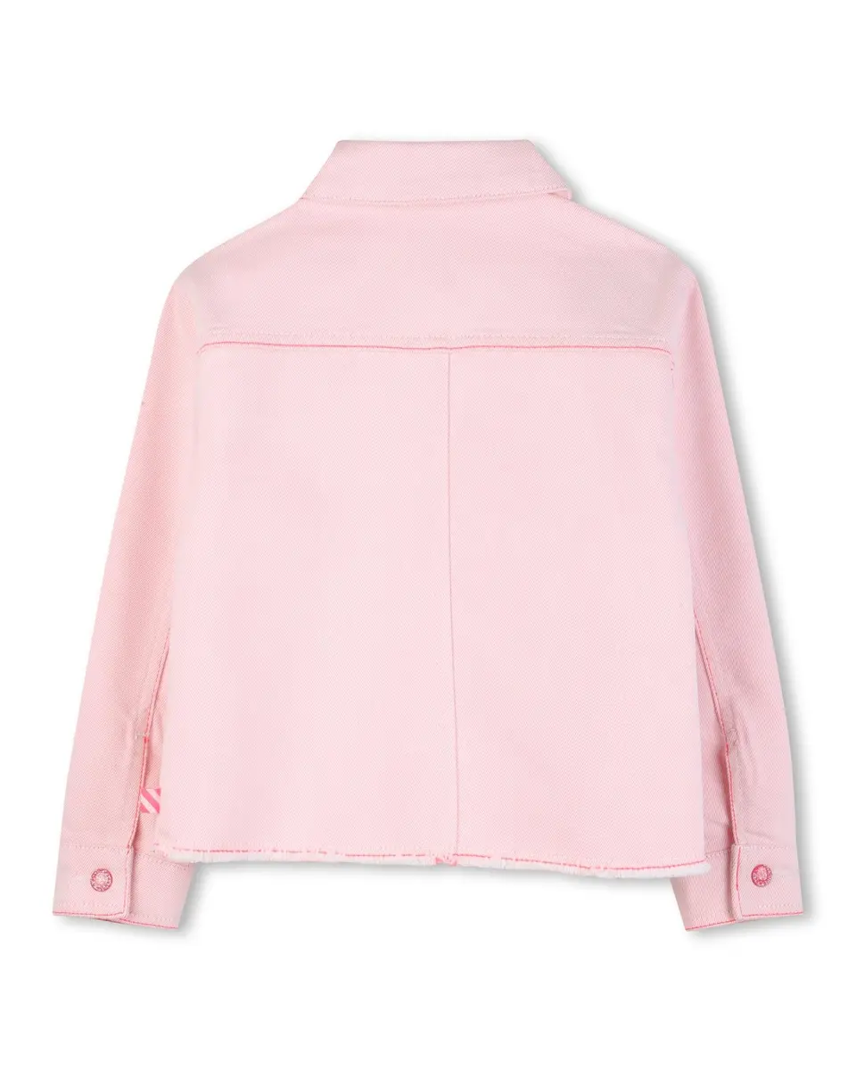 Billieblush Girls Jacket, Pink Off White, 8 Years | Stylish & Durable Kids Coat - view 2