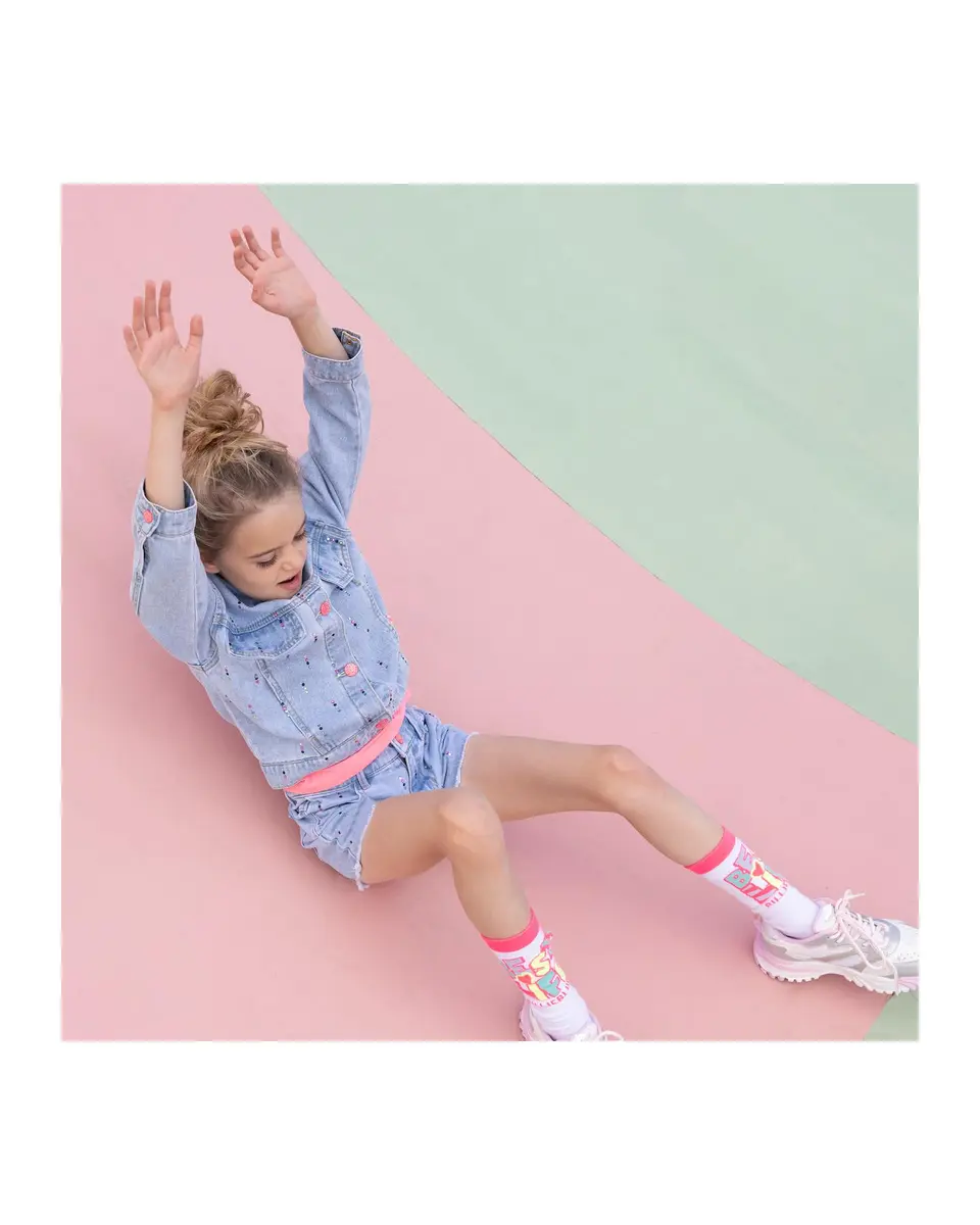 Billieblush Girls Denim Jacket, Double Stone+Bleach, 8 Years | Stylish, Durable & Comfortable - view 3