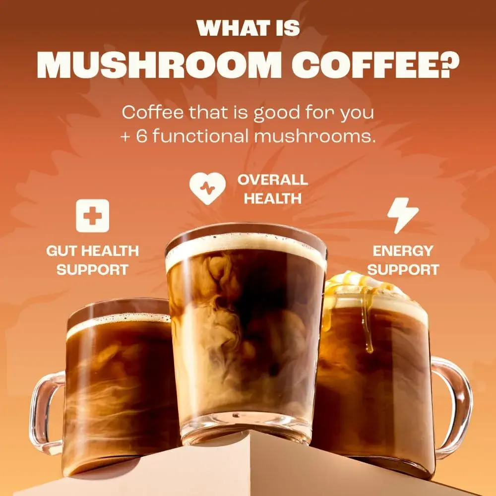 RYZE Organic Mushroom Coffee Medium Roast 180g (6.35oz) | Adaptogenic Blend for Energy & Focus - view 4