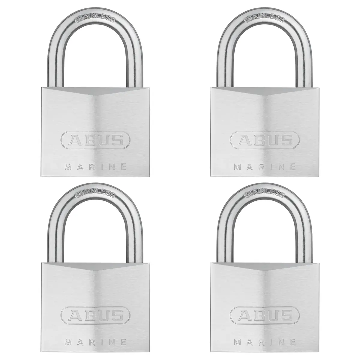 ABUS 75IB/50 Stainless Brass Padlock 50mm (1.97in) | Secure Outdoor & Storage Lock with 2 Keys - main product image