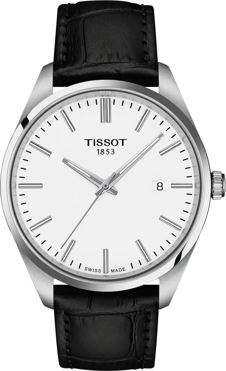 Tissot PR 100 Swiss Quartz 40mm White Dial Men’s Watch | Water-Resistant, Minimalist Design - main product image