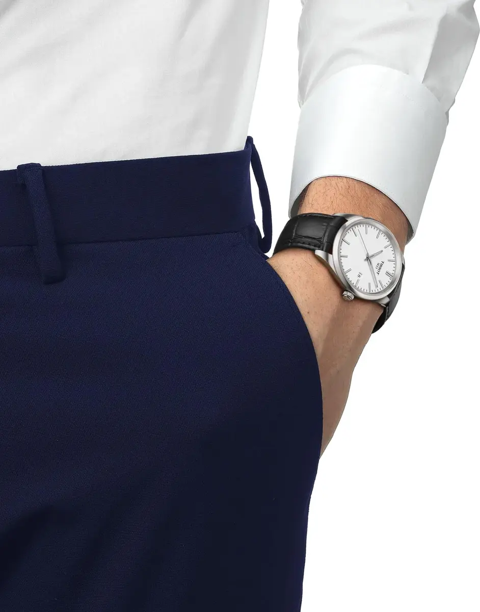 Tissot PR 100 Swiss Quartz 40mm White Dial Men’s Watch | Water-Resistant, Minimalist Design - view 2