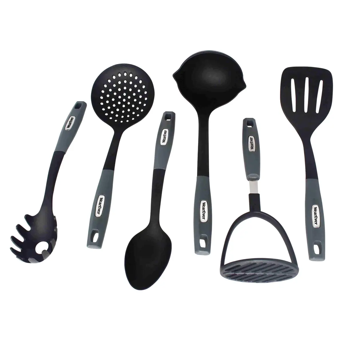 Wearever 6 Piece Nylon Kitchen Utensil Set | Durable, Heat-Resistant, Nonstick Friendly (70-120 chars) - main product image