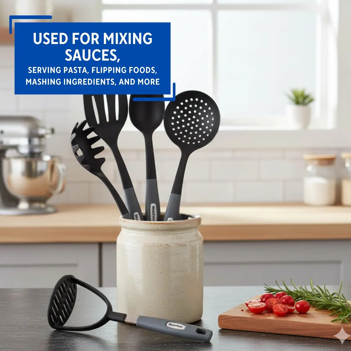 Wearever 6 Piece Nylon Kitchen Utensil Set | Durable, Heat-Resistant, Nonstick Friendly (70-120 chars) - view 5