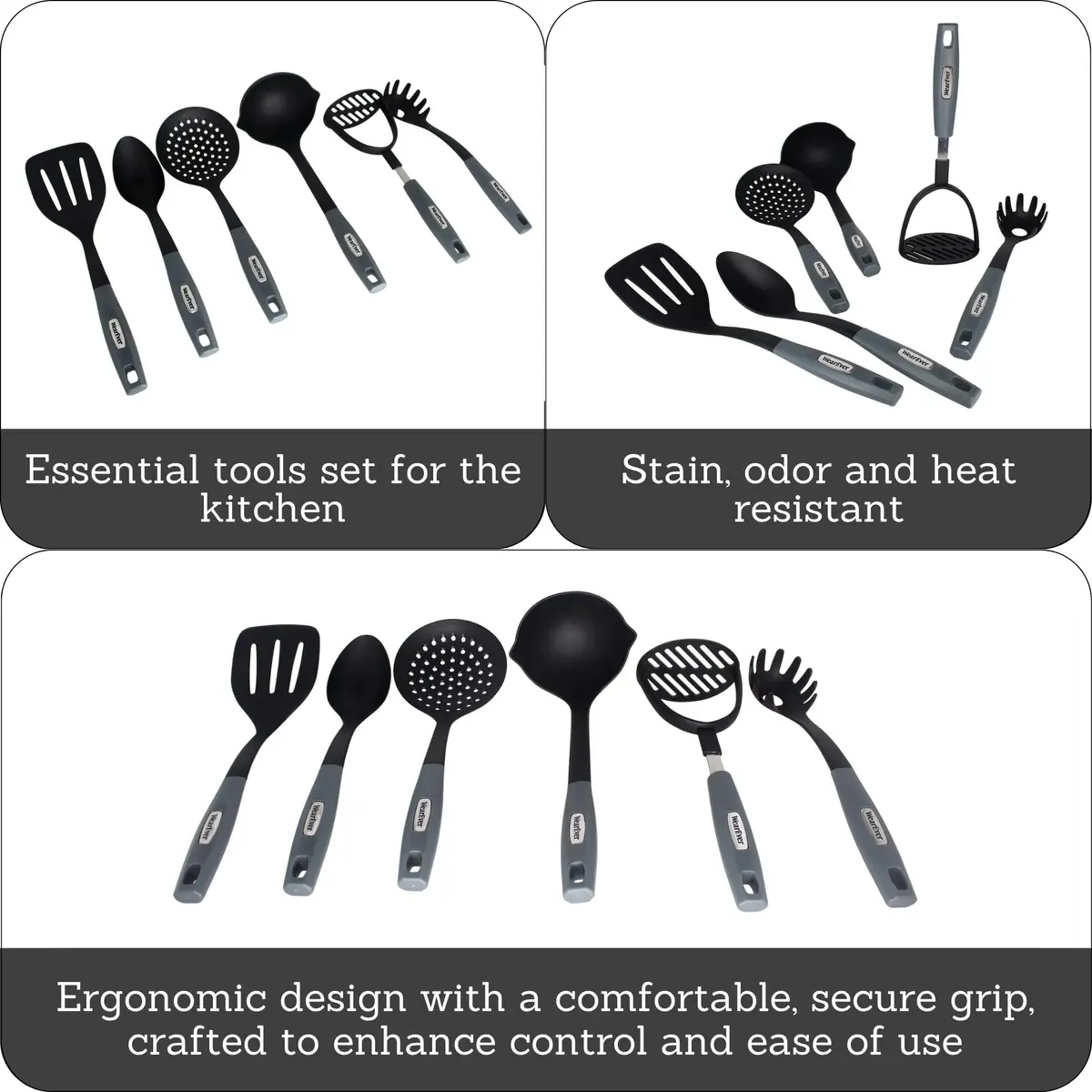 Wearever 6 Piece Nylon Kitchen Utensil Set | Durable, Heat-Resistant, Nonstick Friendly (70-120 chars) - view 2
