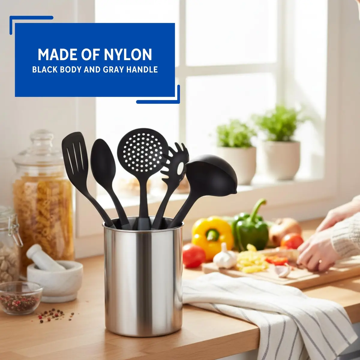 Wearever 6 Piece Nylon Kitchen Utensil Set | Durable, Heat-Resistant, Nonstick Friendly (70-120 chars) - view 3
