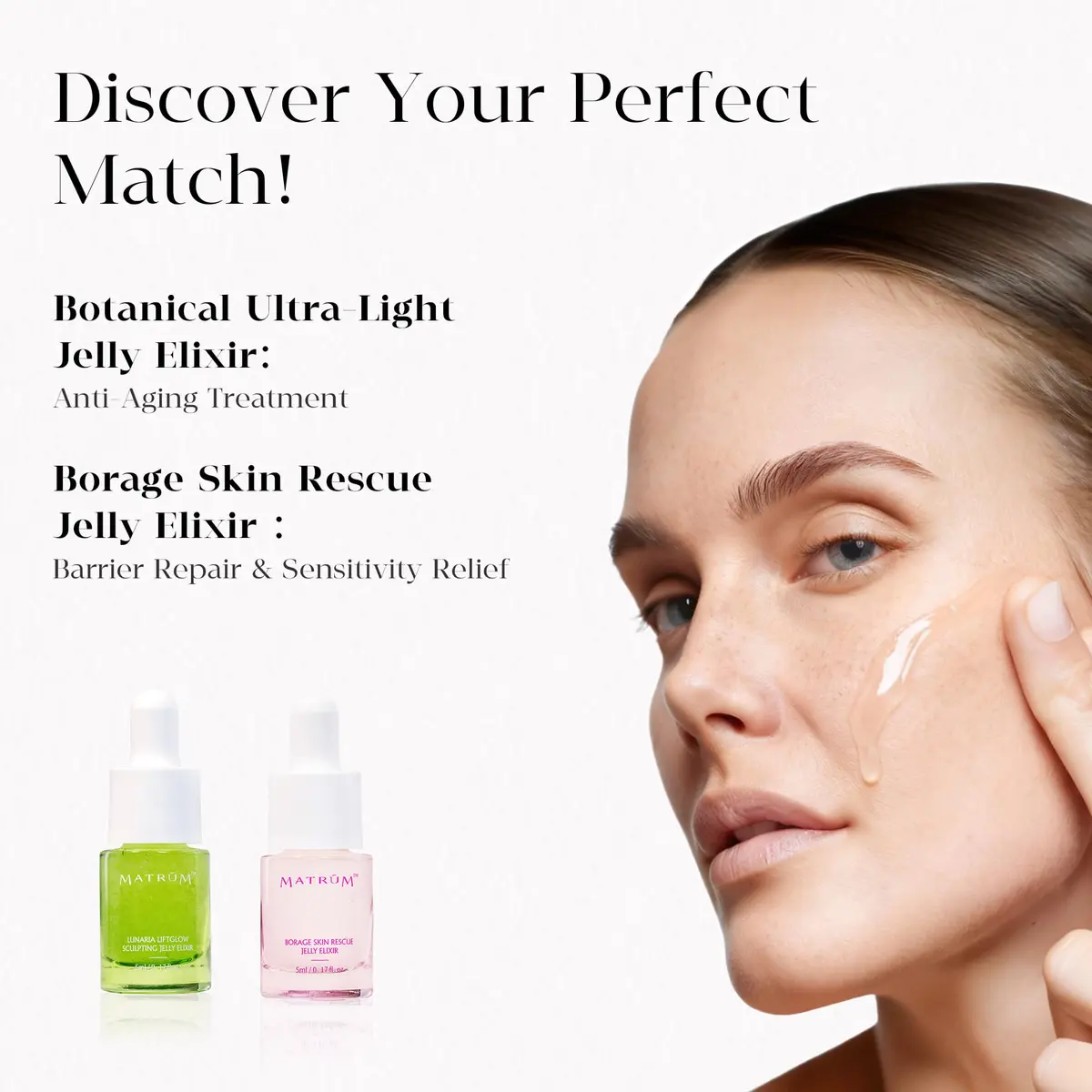MATRÚM Mini Face Serum Duo | Travel Skincare Sets for All Skin Types with Soothing & Brightening (70-120 chars) - view 8