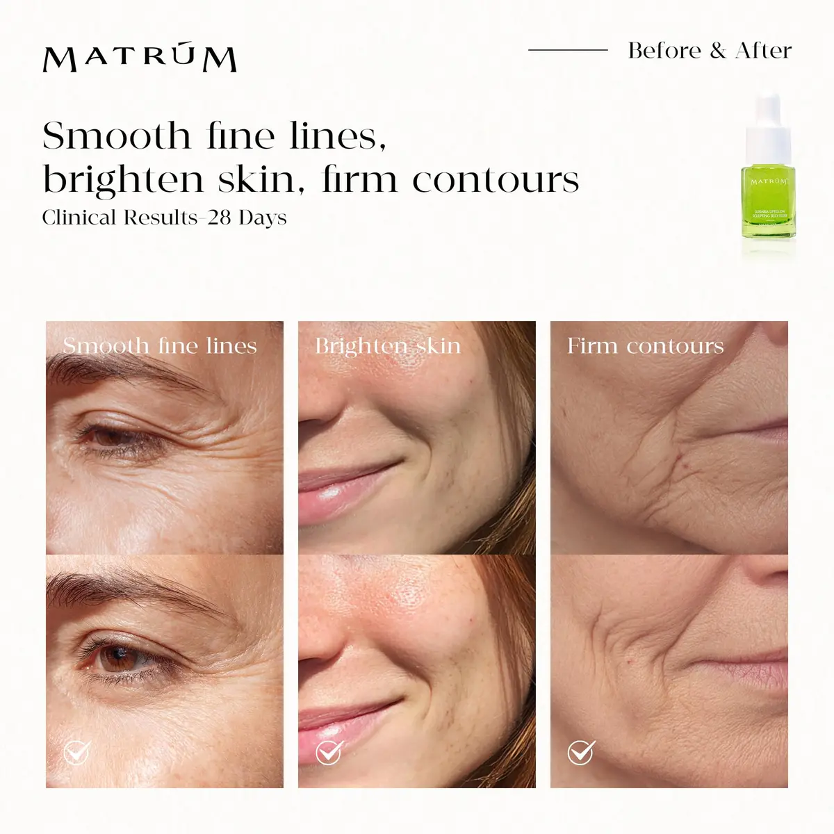 MATRÚM Mini Face Serum Duo | Travel Skincare Sets for All Skin Types with Soothing & Brightening (70-120 chars) - view 4