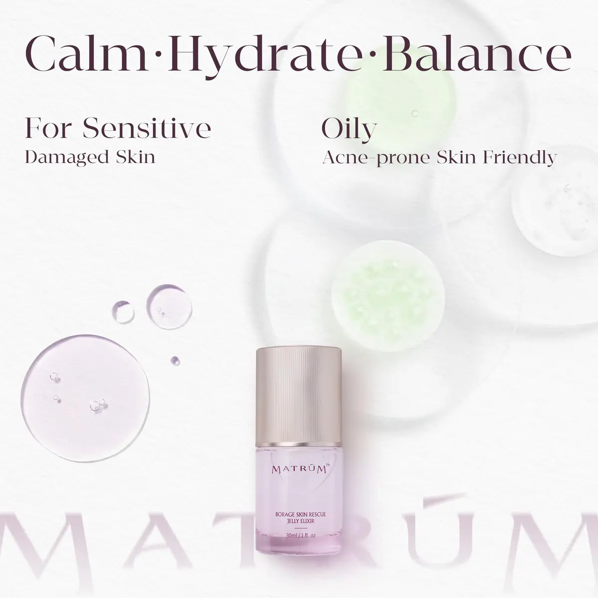 MATRÚM Organic Barrier Repair Face Serum – Brightening, Firming & Hydrating Serum for Dry & Sensitive Skin, Soothes Redness & Dryness, with Niacinamide, Vitamin E & Camelina Seed Oil - view 6
