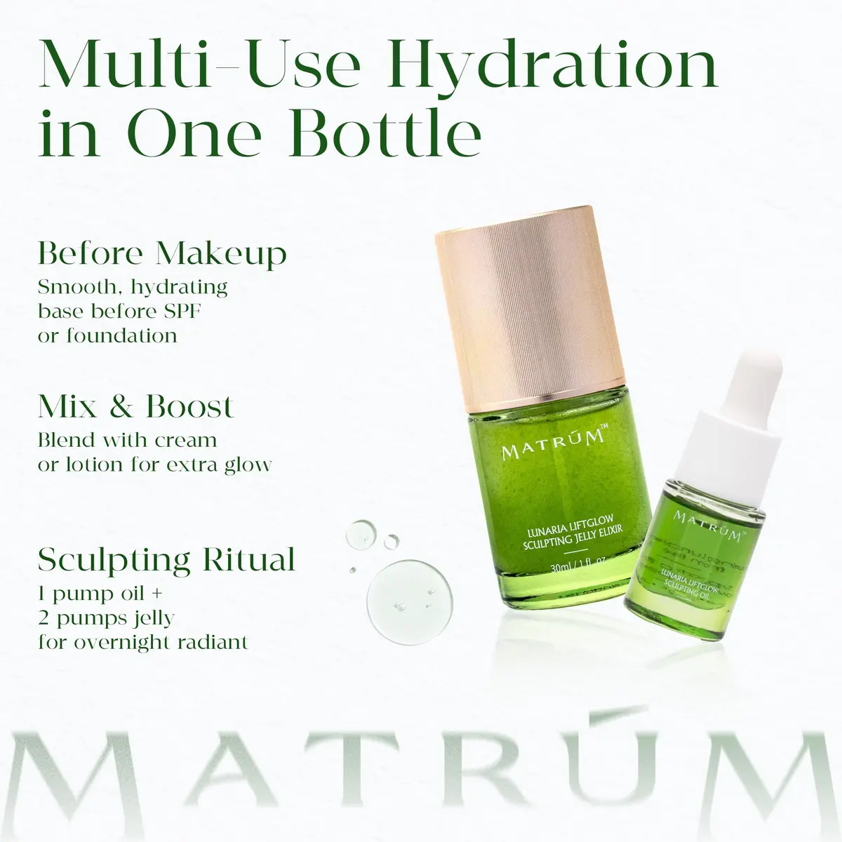 MATRÚM Organic Anti Aging Serum 1 Fl Oz | Firming & Brightening Face Oil for Sensitive Skin - view 8