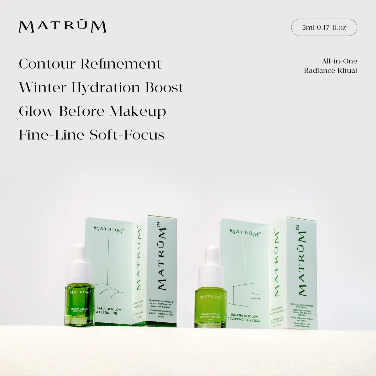 MATRÚM Mini Discovery & Travel Size Set - 4 x Mini Face Oil for Deep Repair & Radiance Boost & Firming - view 5