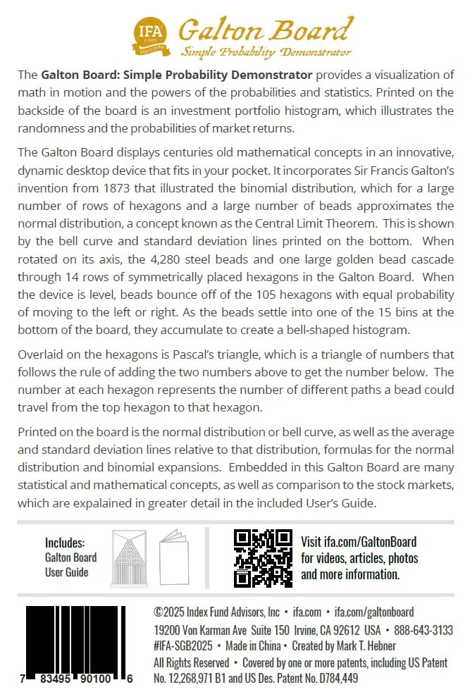 IFA.com Galton Board: Simple Edition | Visualize Probabilities & Statistics - view 9