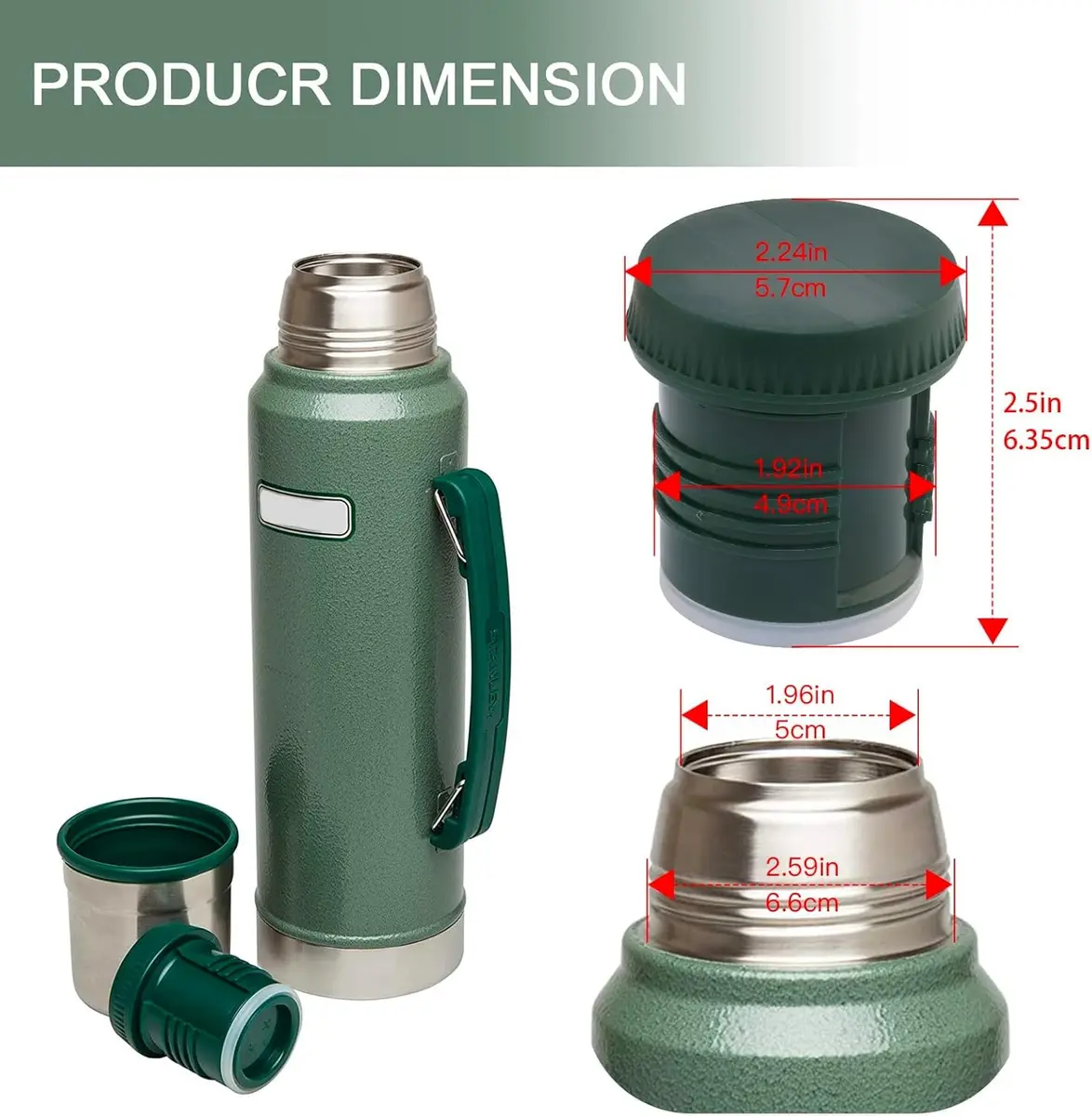 ChangTa Thermo Stopper for Stanley Wide Mouth Bottles | Leak-Proof, BPA-Free, Easy Fit - view 4