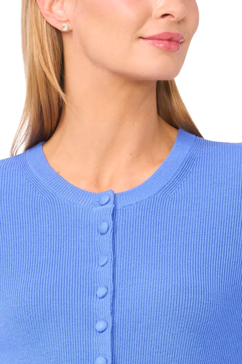 CeCe Long Sleeve Crew Neck Cardigan | Soft Viscose Blend, Versatile Layering (70-120 chars) - view 2