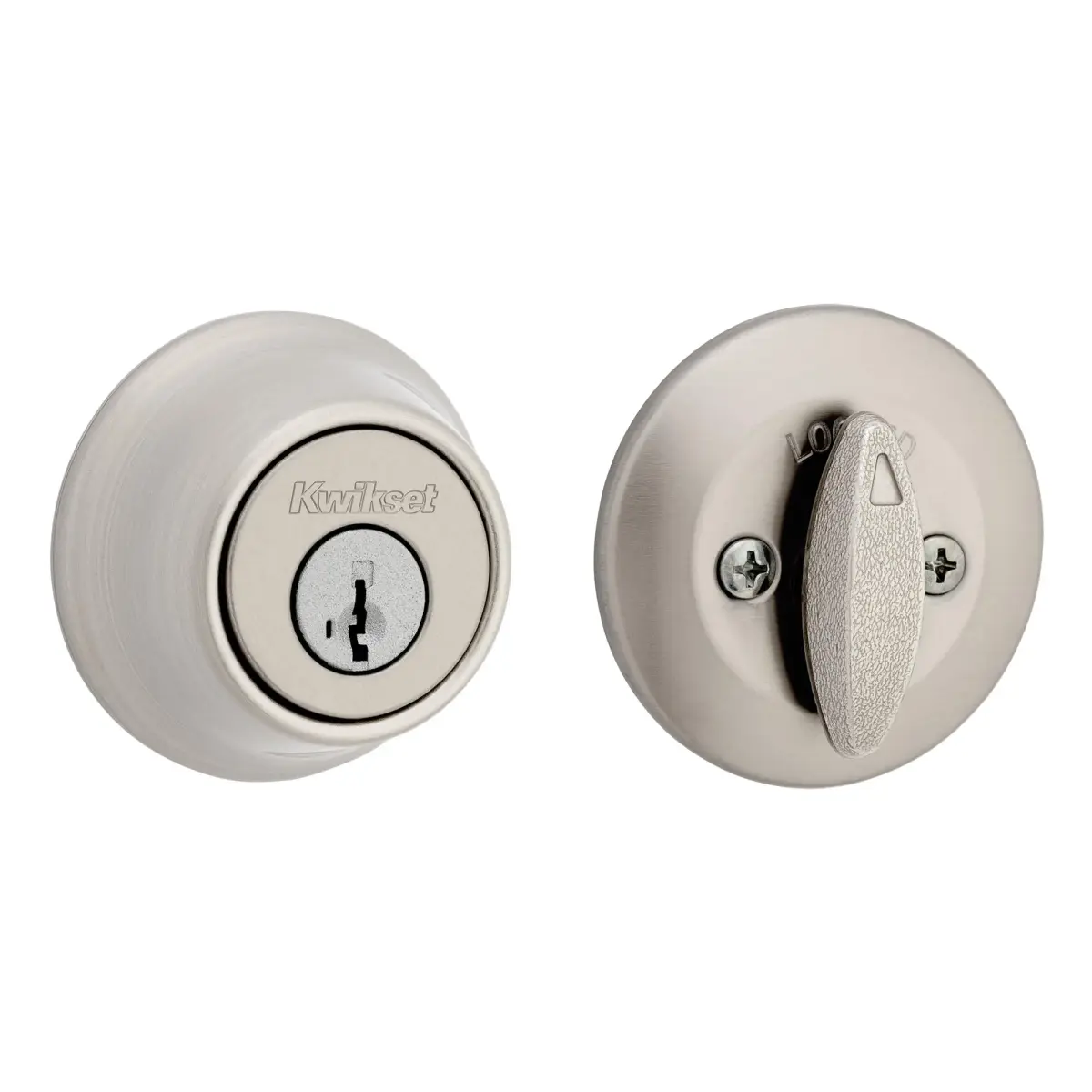 Kwikset 660 Deadbolt Lock Satin Nickel | SmartKey Security for Enhanced Home Protection - main product image