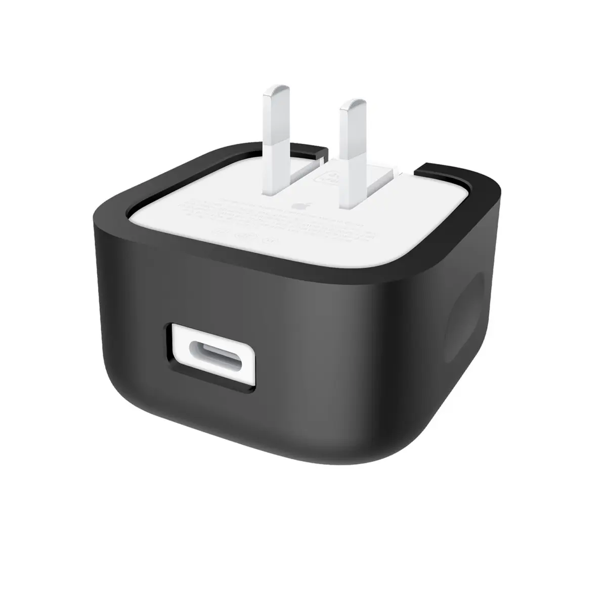Seanai Black Silicone Charger Case for Apple 40W Dynamic Power Adapter | Protects Against Scratches & Dirt - main product image