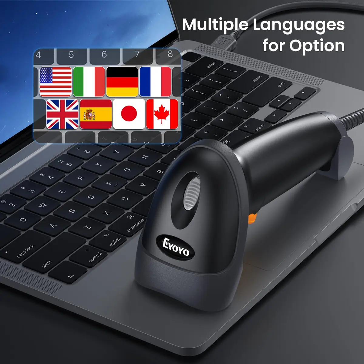 Eyoyo 2D Handheld USB QR Code Scanner - view 5