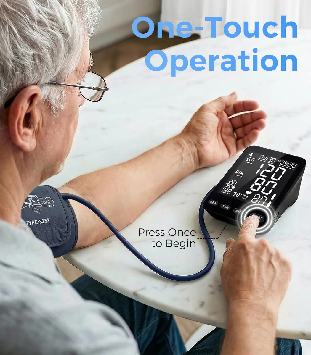 YONLO Automatic Upper Arm Blood Pressure Monitor | 3 Users, 199 Readings, Dual Cuffs (9-17" & 13-21") - view 3