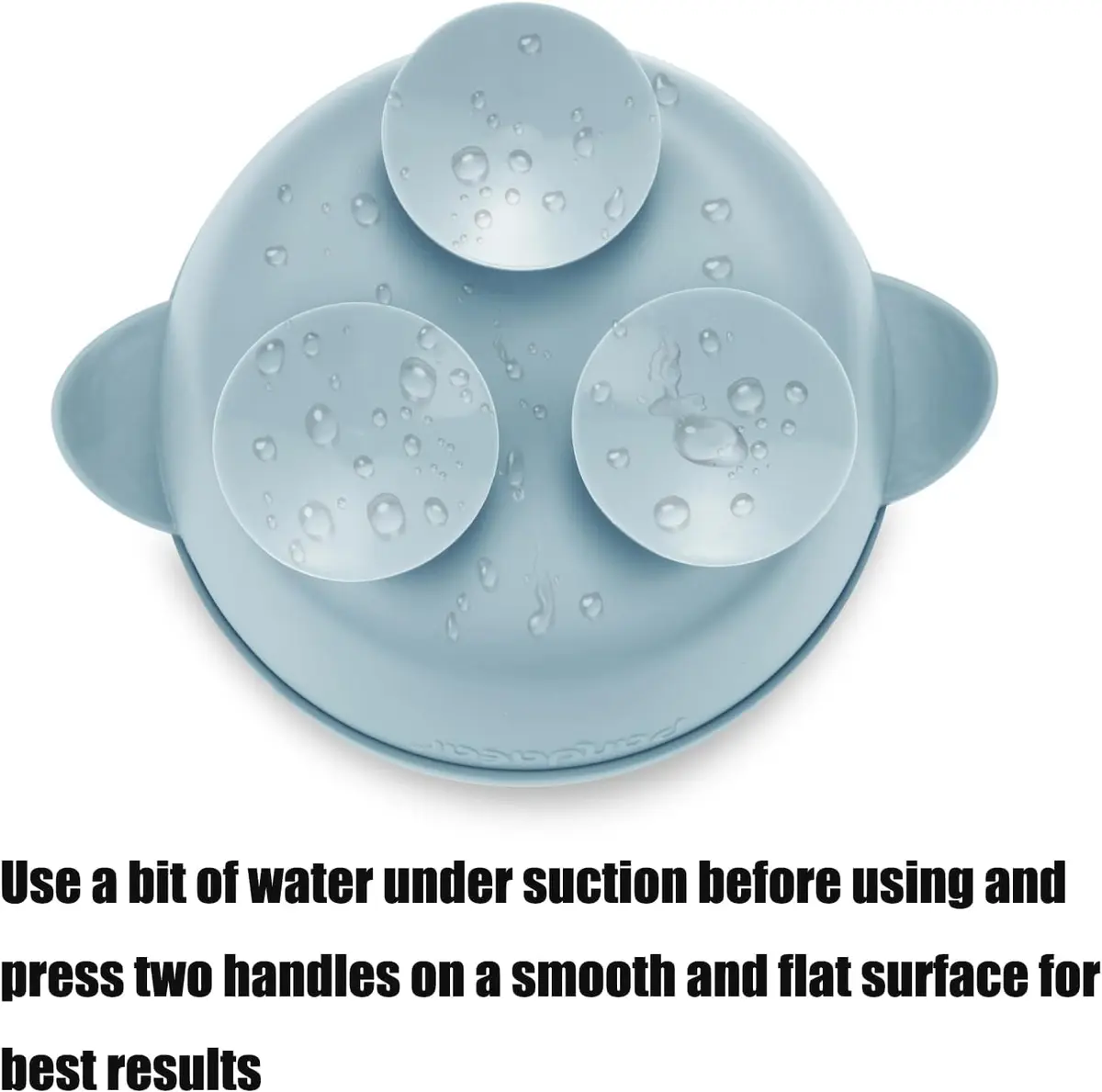 PandaEar Stainless Steel Baby Suction Bowls | Non-Slip, Unbreakable, Mess-Free (Blue Green Beige, With Lids) - view 9