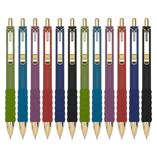 Linbsunne Vintage Ballpoint Pens (12-Pack) | Smooth Ink Flow for Students & Office - main product image