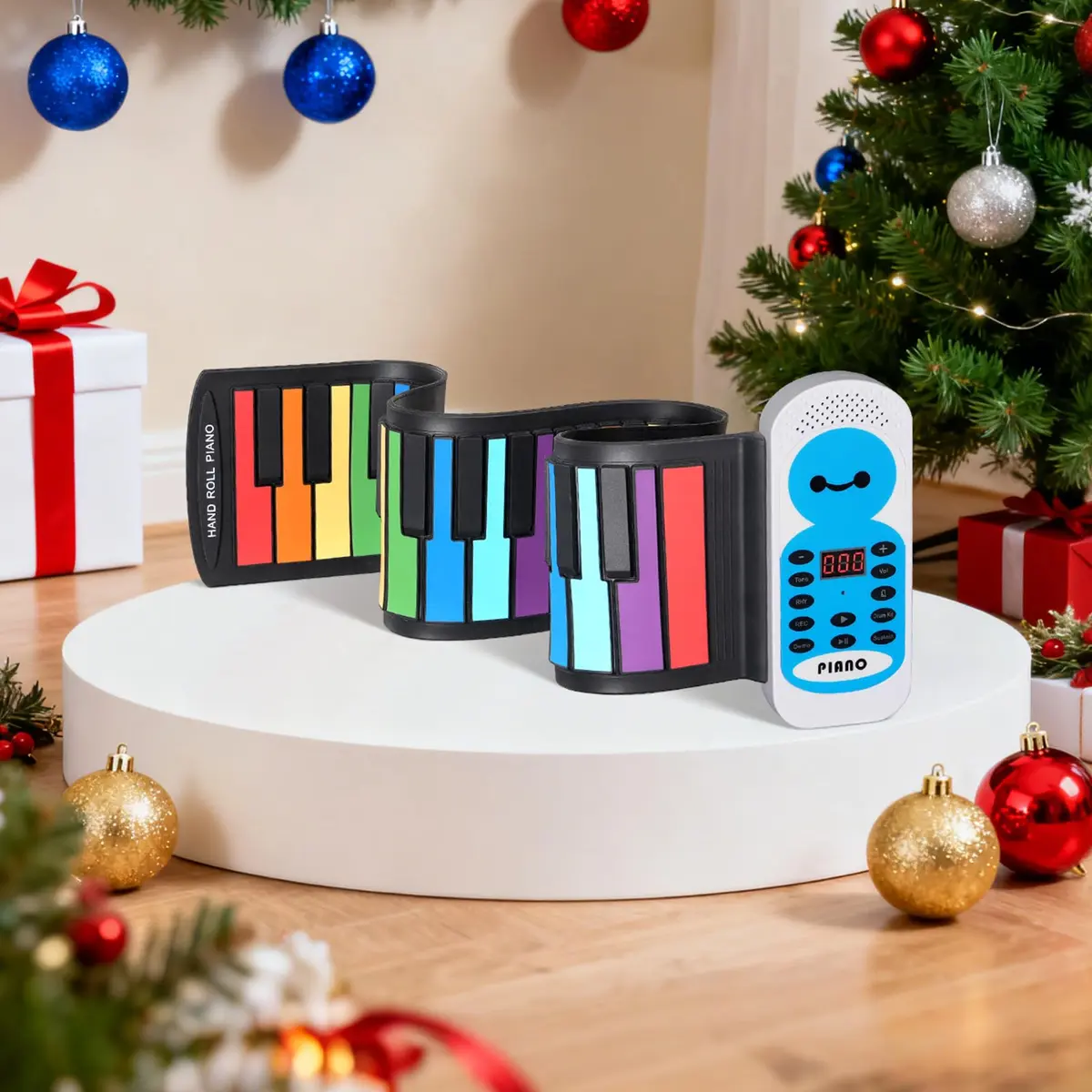 POGOLAB 49 Keys Roll Up Keyboard Piano | Portable Digital Electric Foldable Piano with LED Display for Beginners - view 2