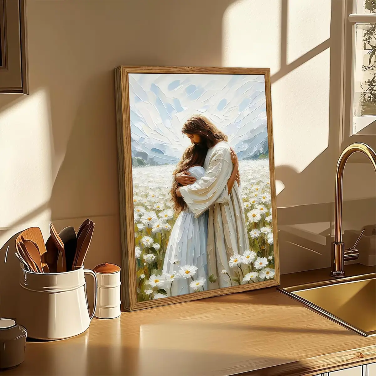 Fairyland JinWenn Jesus Christian Paint by Numbers Kit for Adults Canvas | Easy Beginner Art Craft Kit 40x50 cm (16x20 inches) - view 5