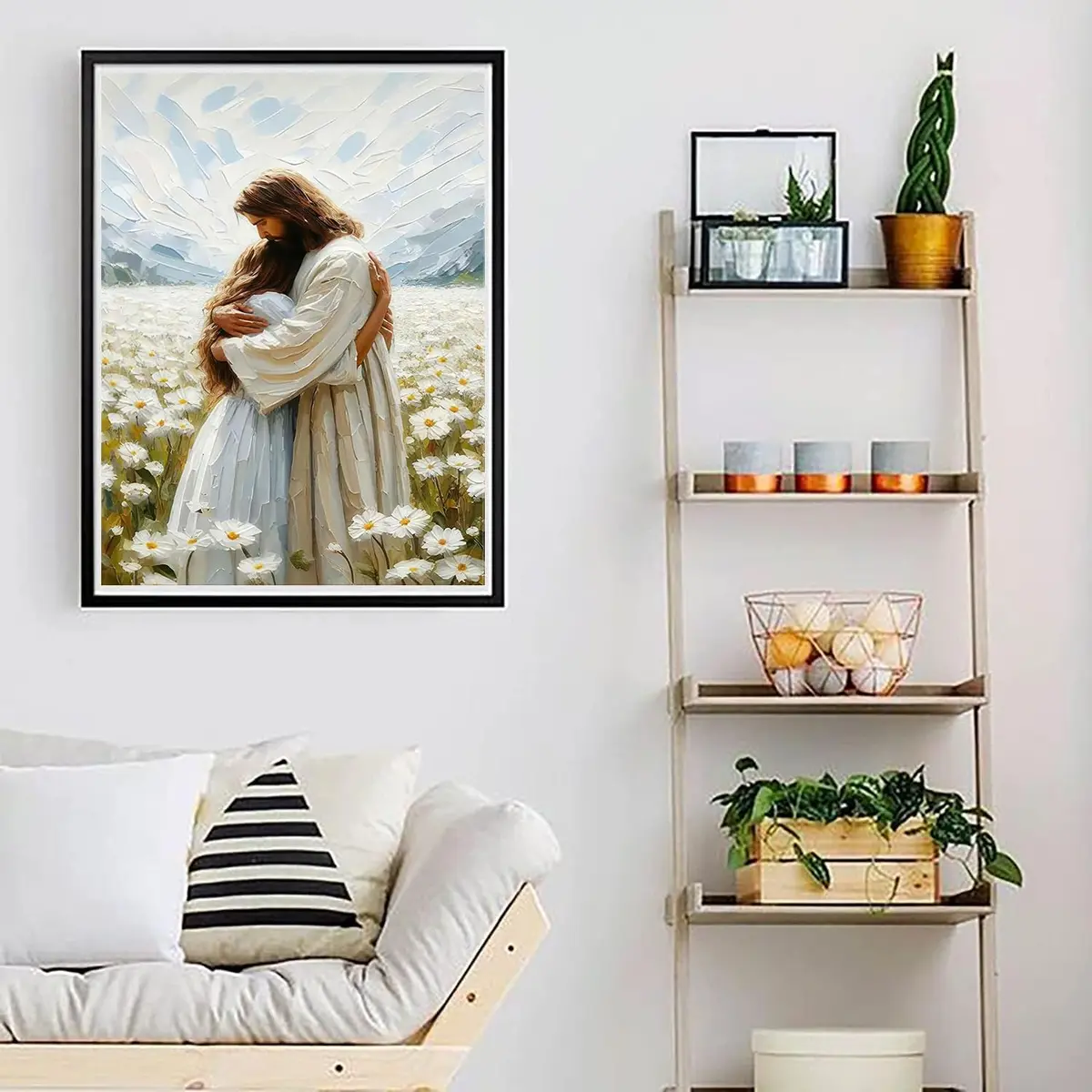 Fairyland JinWenn Jesus Christian Paint by Numbers Kit for Adults Canvas | Easy Beginner Art Craft Kit 40x50 cm (16x20 inches) - view 6