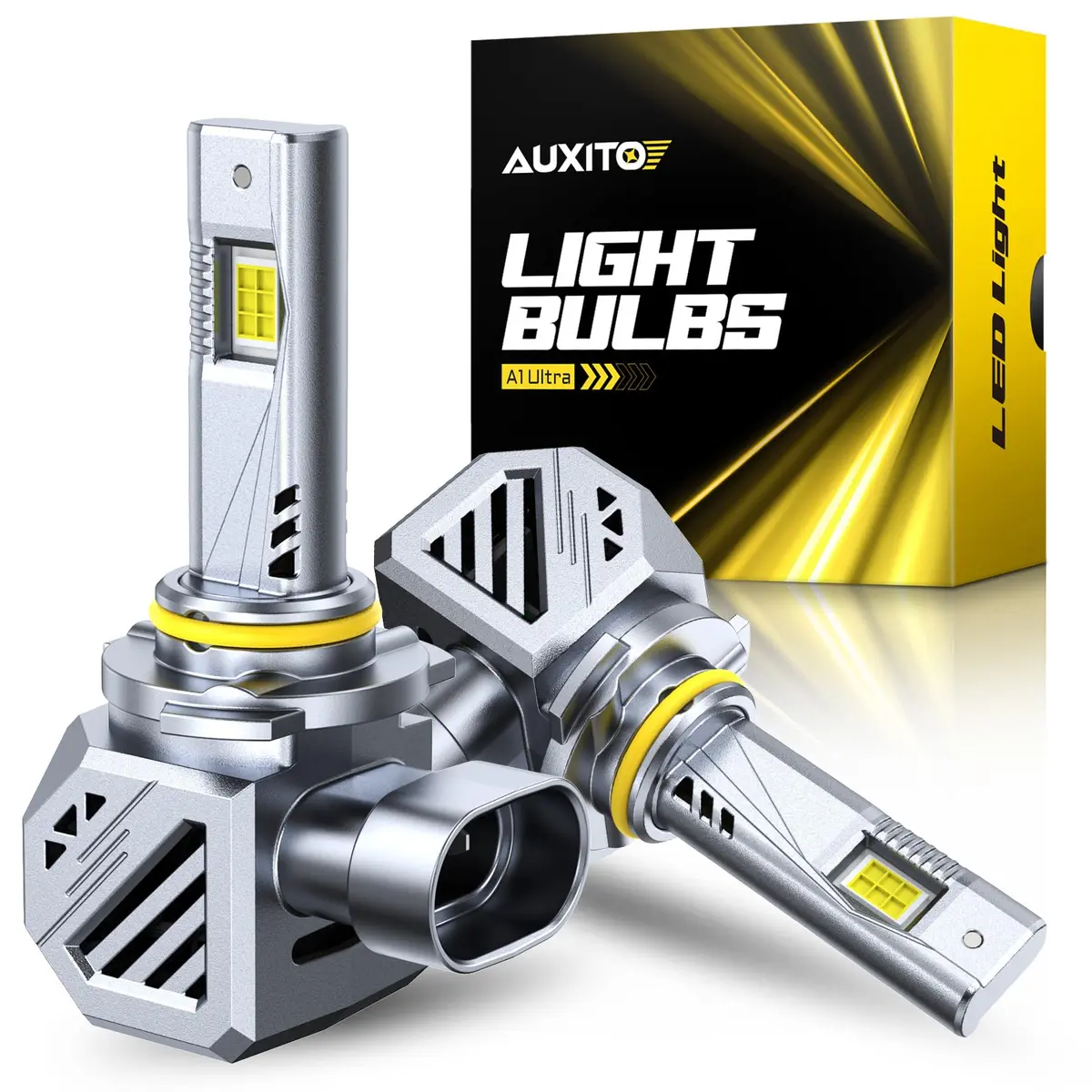 AUXITO 9005 Bulbs 48000LM HB3 LED Super Bright | Long Lifespan, Plug N Play, 2PCS - main product image