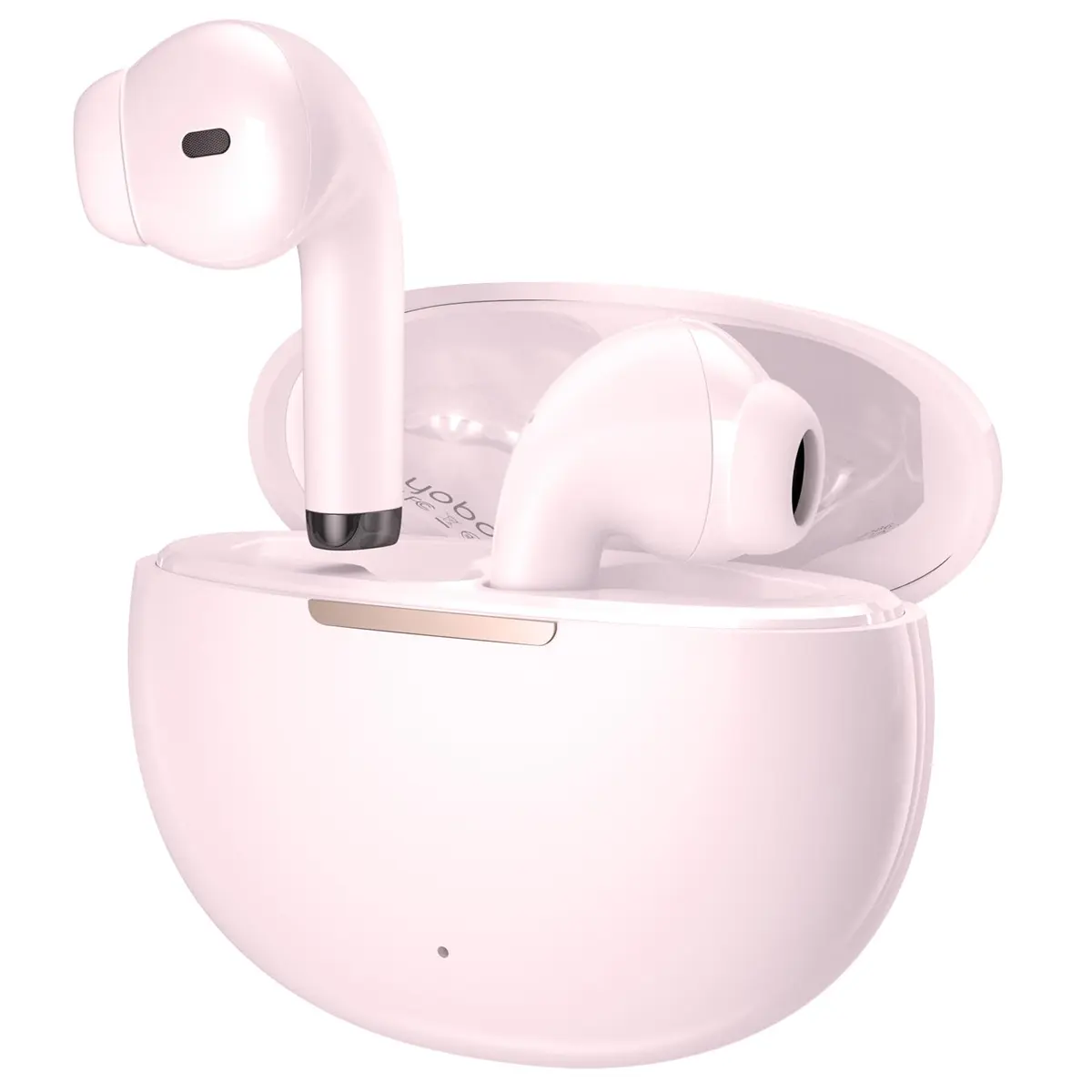 yobola Wireless Earbuds for Samsung Galaxy Ultra Comfort Bluetooth 5.4 Headphones with Charging Case, Pink - main product image