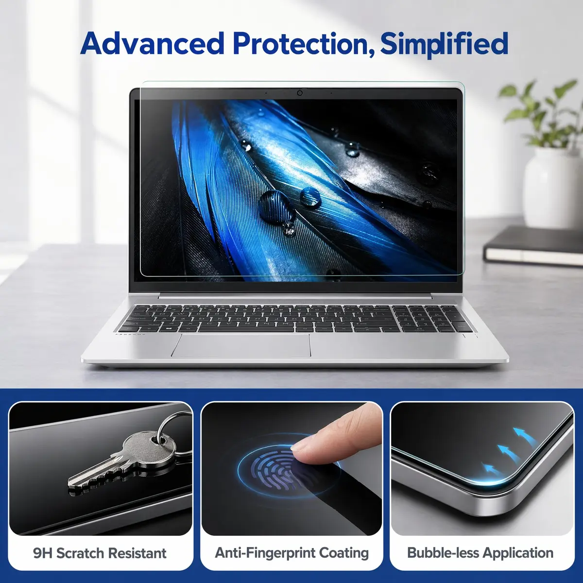 KEANBOLL Tempered Glass Screen Protector 14" | Ultra HD, Scratch-Resistant for Lenovo Yoga 9i Aura Edition & Yoga 9 - view 4