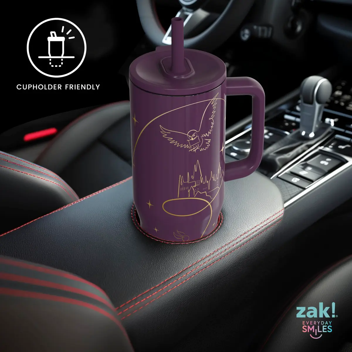 Zak Designs Harry Potter 30oz Insulated Stainless Steel Tumbler | Spill-Proof Travel Mug for Fans - view 8