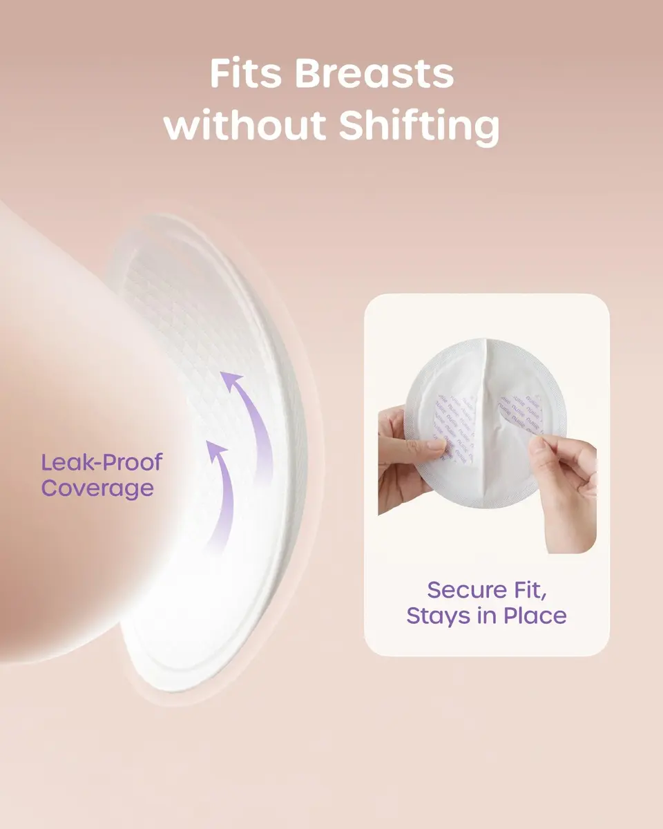 Nuliie Super Absorbent & Featherlight Disposable Nursing Pads 200 Count | Stay Dry, Soft & Breathable Breast Pads for Leaking Milk - view 7
