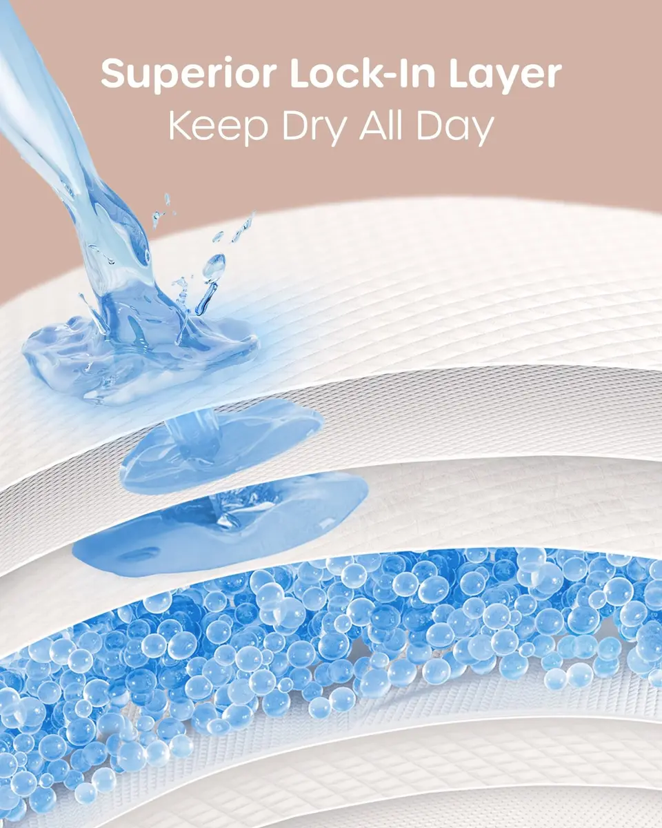 Nuliie Super Absorbent & Featherlight Disposable Nursing Pads 200 Count | Stay Dry, Soft & Breathable Breast Pads for Leaking Milk - view 4