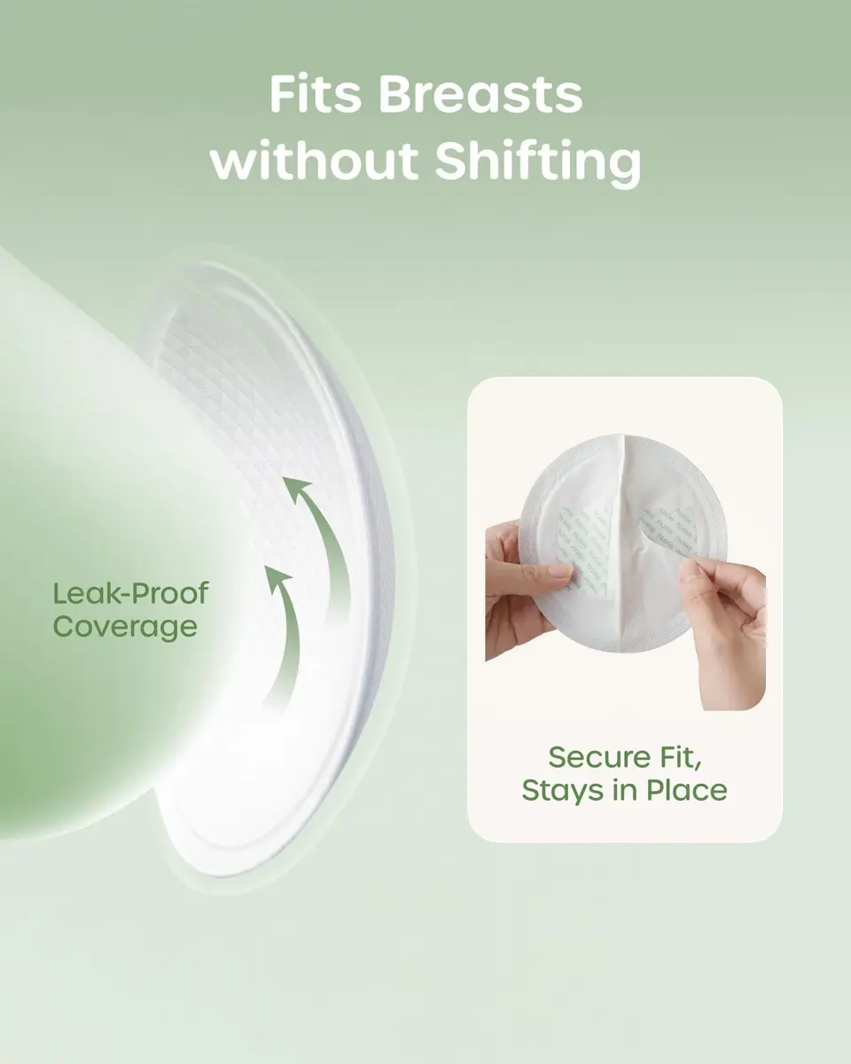 Nuliie Viscose-from-Bamboo Disposable Nursing Pads 100 Count | Super Absorbent & Featherlight for Breastfeeding Moms - view 6