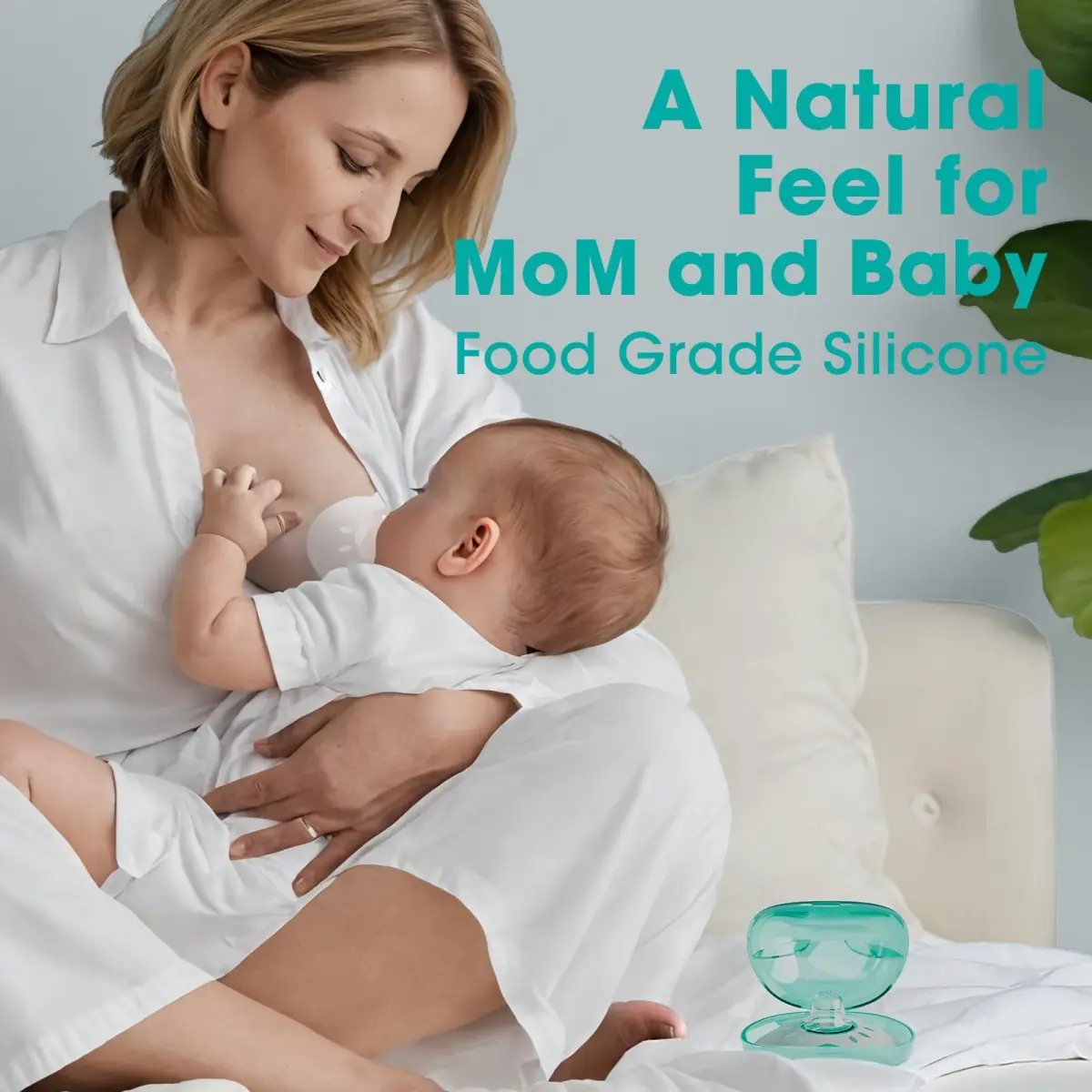 Cheri Baby Nipple Shield for Breastfeeding Difficulty, 20mm M Size, 2-Pair Pack | Soft Food Grade Silicone - view 2