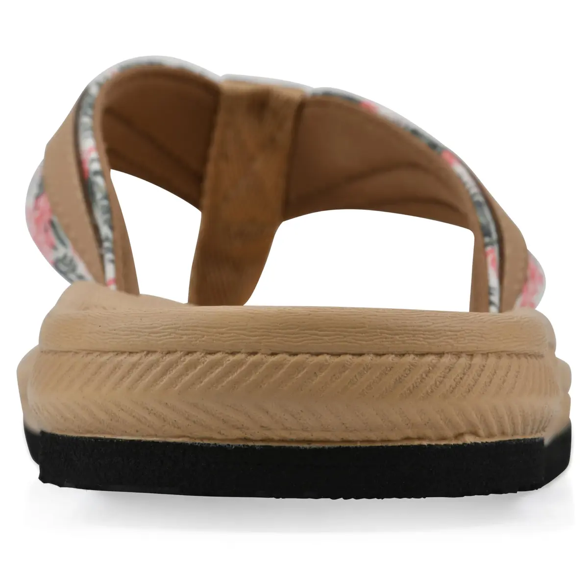 Island Surf Women's Aruba Flip-Flop Sandal, Tan Print, 7 M | Cloud-like Cushion & Arch Support - view 5