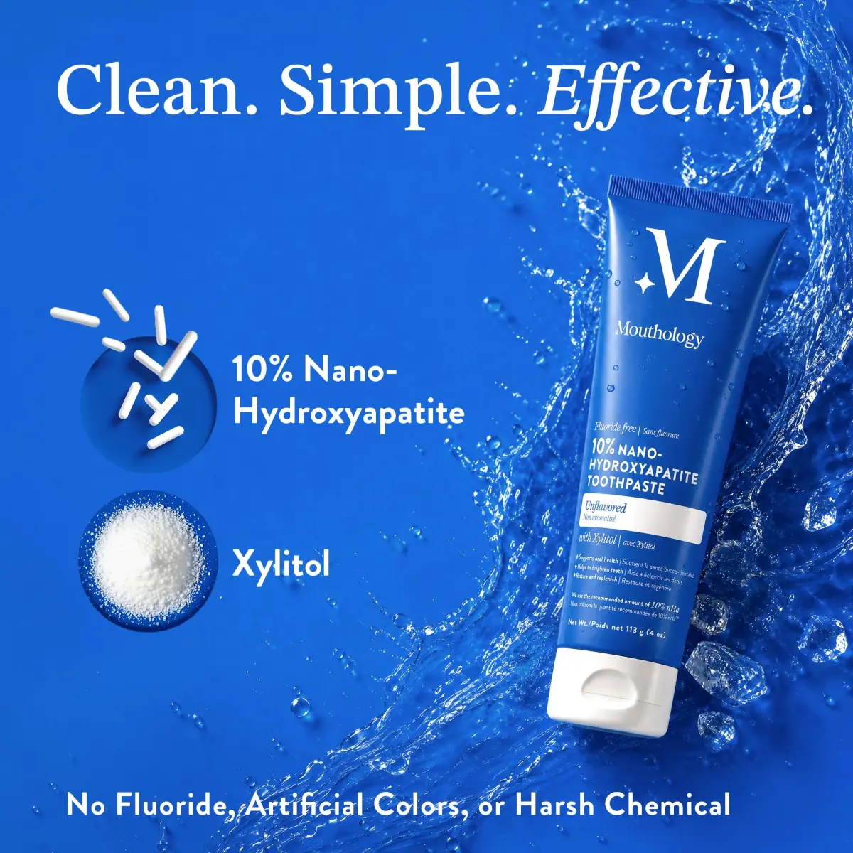 Mouthology 10% Nano Hydroxyapatite Toothpaste 118g (4 oz) | Dentist-Recommended Enamel Care - view 4