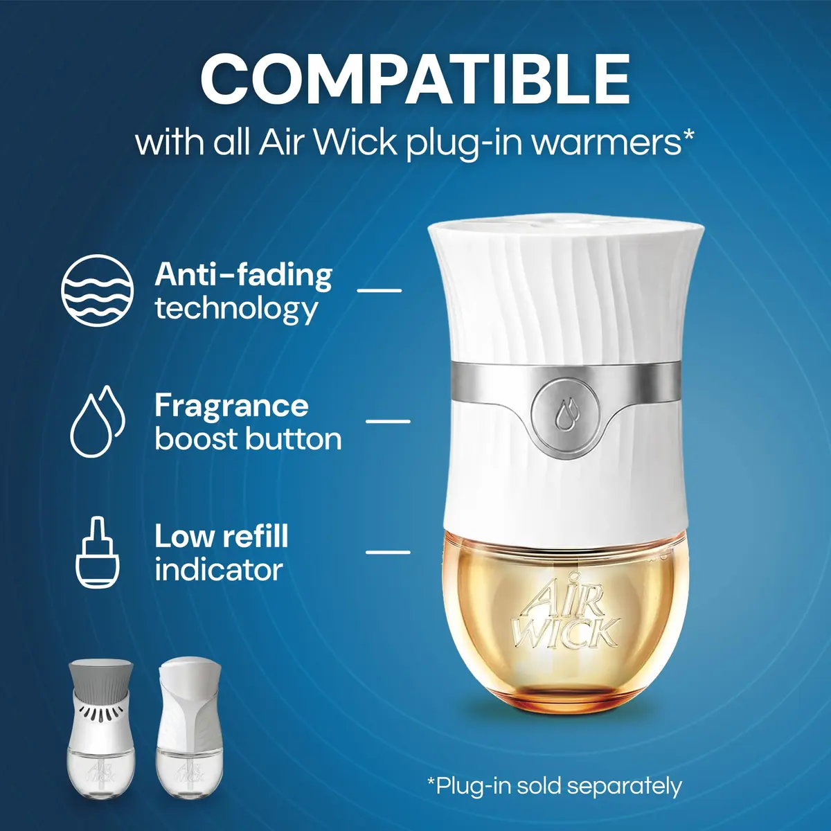 Air Wick Plug In Refills Deep Blue Sea & Beach Wood 4 ct (2.69 Fl Oz Total) | Concentrated Formula Area Deodorizer - view 5