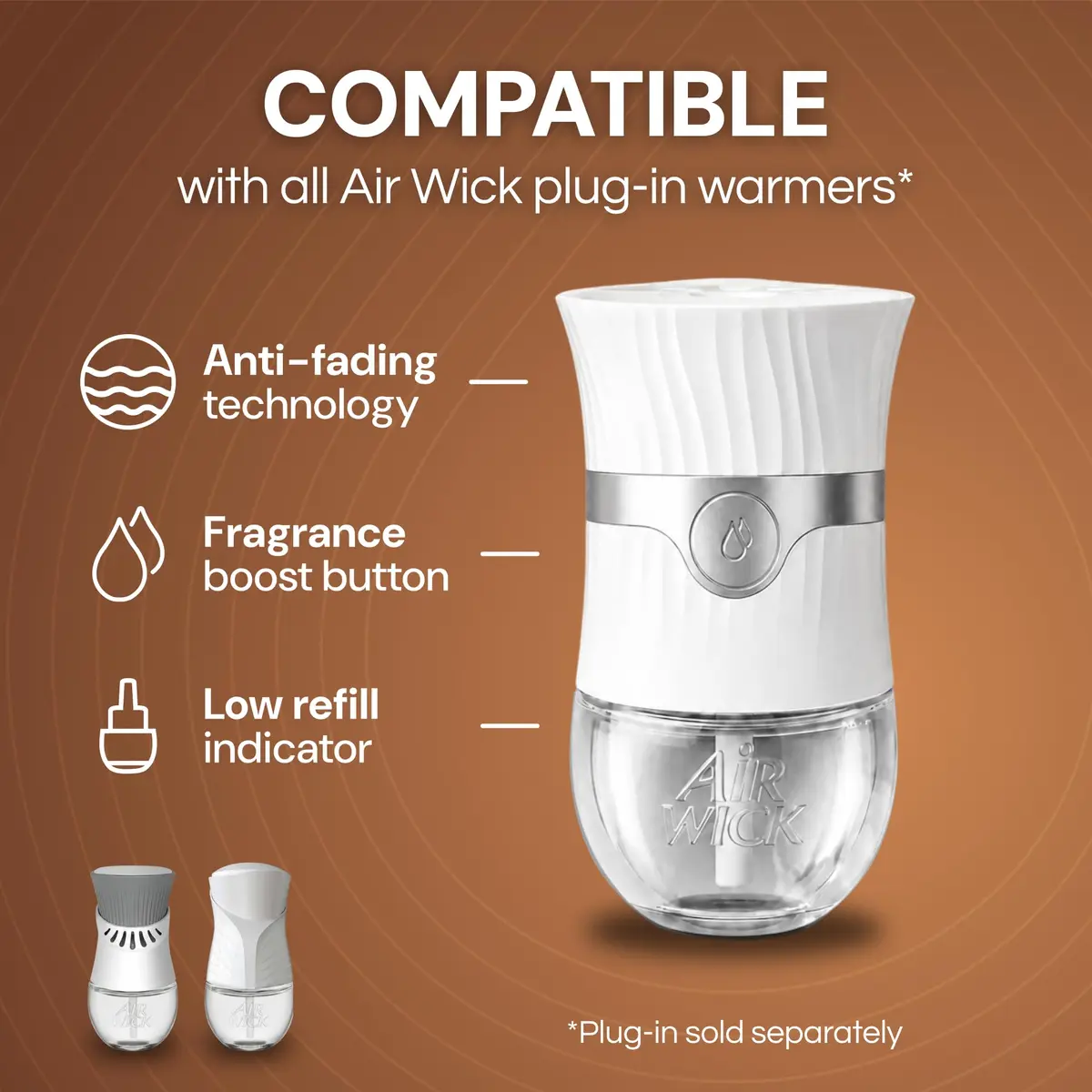 Air Wick Plug-In Scented Oil Refills Brown Sugar and Vanilla 6 Count (120ml / 4.02 Fl Oz) | Long-Lasting Fragrance - view 5